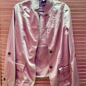 Jaclyn Smith Beige Casual Blazer Jacket